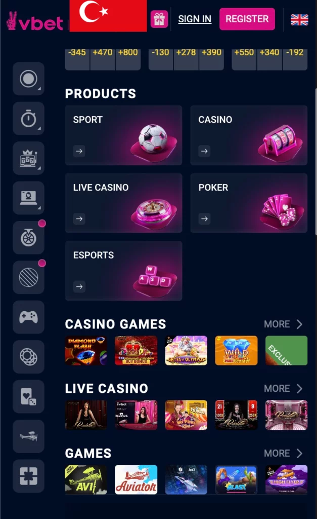 Vbet Türkiye'de Mobil Oyun