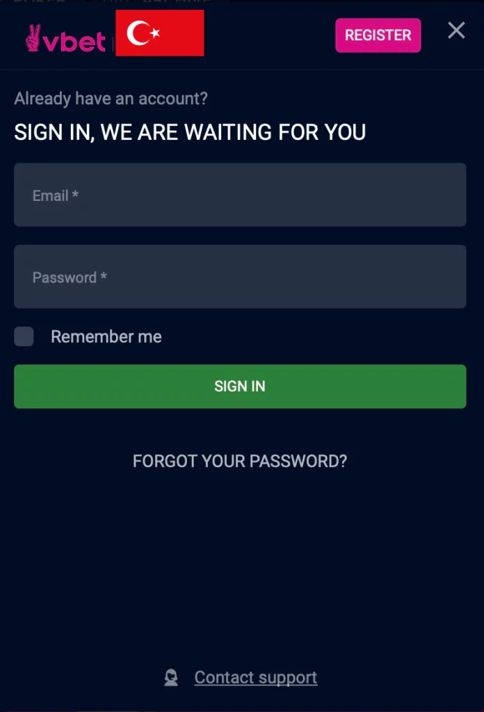 Vbet Türkiye Hesabı Oluşturma